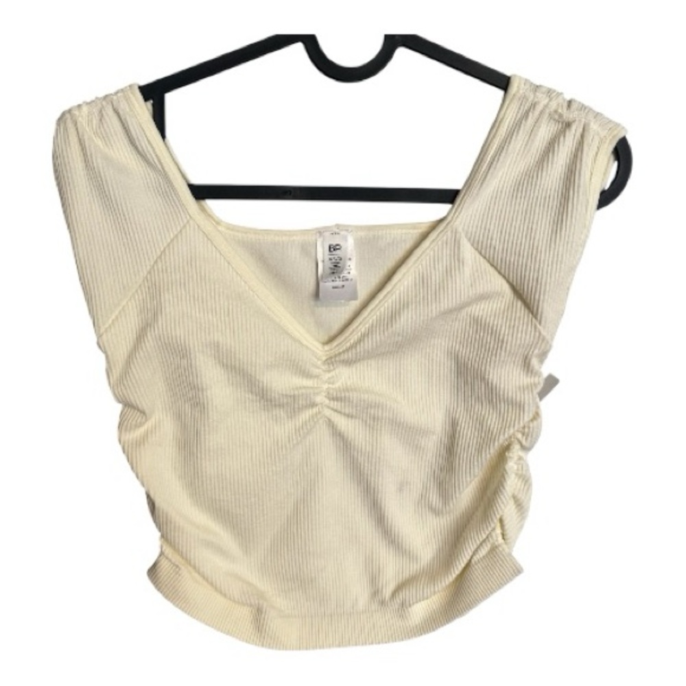 BP Ivory Ribbed Women's Top